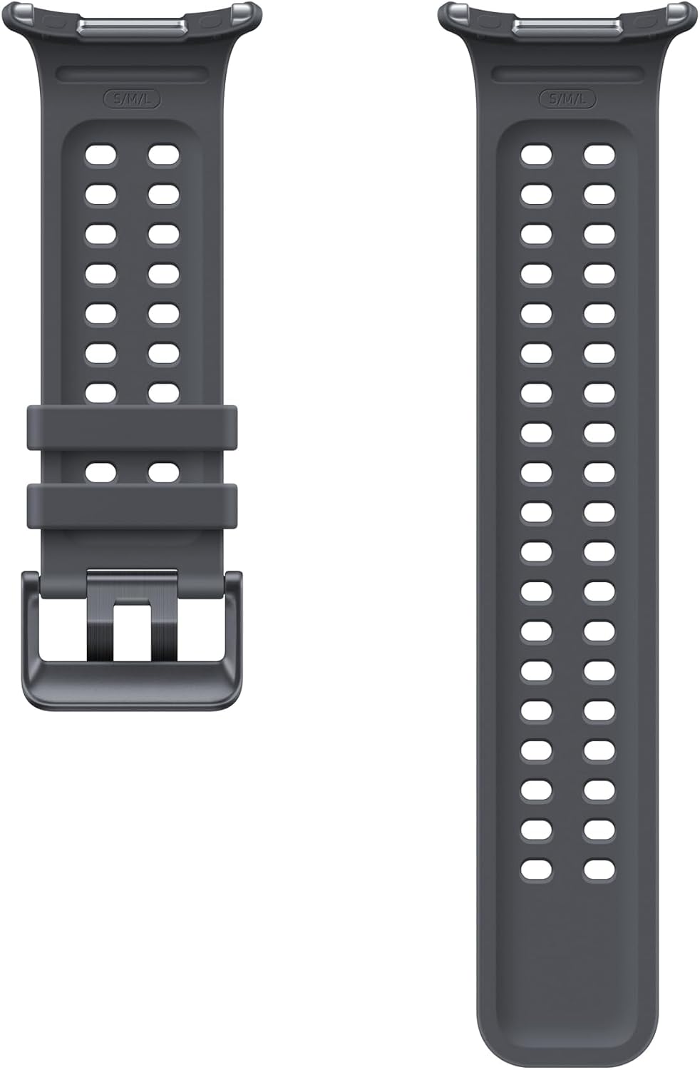 Samsung Galaxy Watch Ultra2 Marine Band, Black, One Click Attachment | Smartwatch Replacement Strap for Men and Women with Titanium Buckle, Compatible with Galaxy Watch Ultra and Watch Ultra2