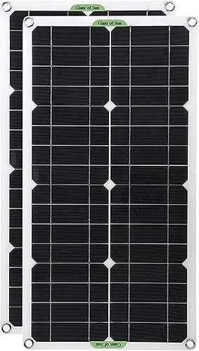 CAJUCA Panel solar 2 unids 250 W 500 W Kit de panel solar 12 V USB con controlador de 100 A Flexible Monocristalino Sistema de Energía Solar Cargador