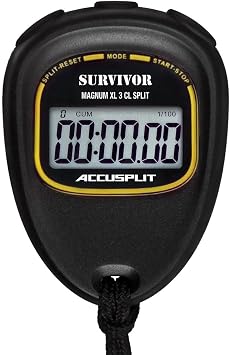 ACCUSPLIT Survivor S3CL CUMULATIVE-LAP SPLIT Stopwatch with Magnum Display