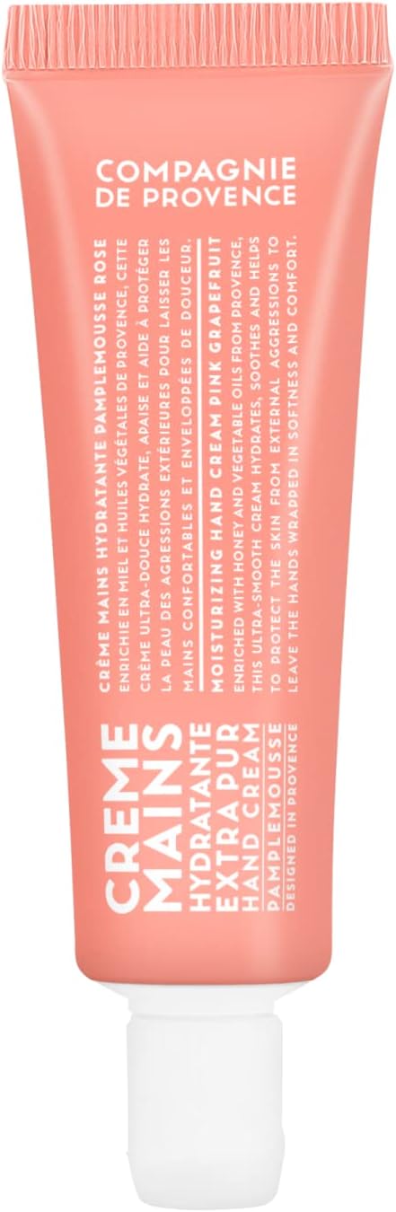 Compagnie de Provence Travel Hand Cream Extra Pure - Pink Grapefruit - 1 Fl Oz Tube