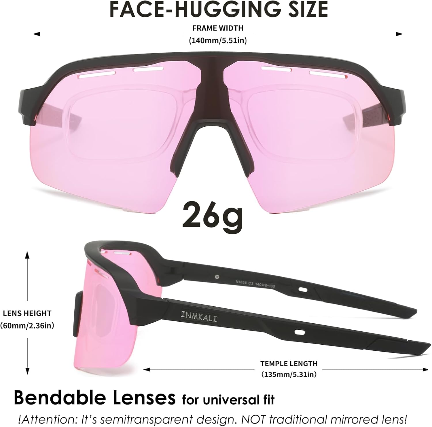 Baseball Cycling Glasses Sports Sunglasses for Men Women Youth Outdoor Softball Running UV 400 Protection