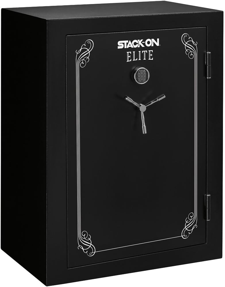 Stack-On E-69-MB-E-S Elite 51-69 Gun Safe with Electronic Lock, Matte Black
