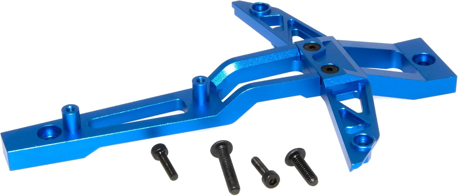 Front Chassis Brace Compatible with 1/10 Traxxas Maxx 89076-4 4WD Upgrade & 1/8 6S Maxx 102076-4 Aluminum Alloy Part Replace 8921(Dark Blue)