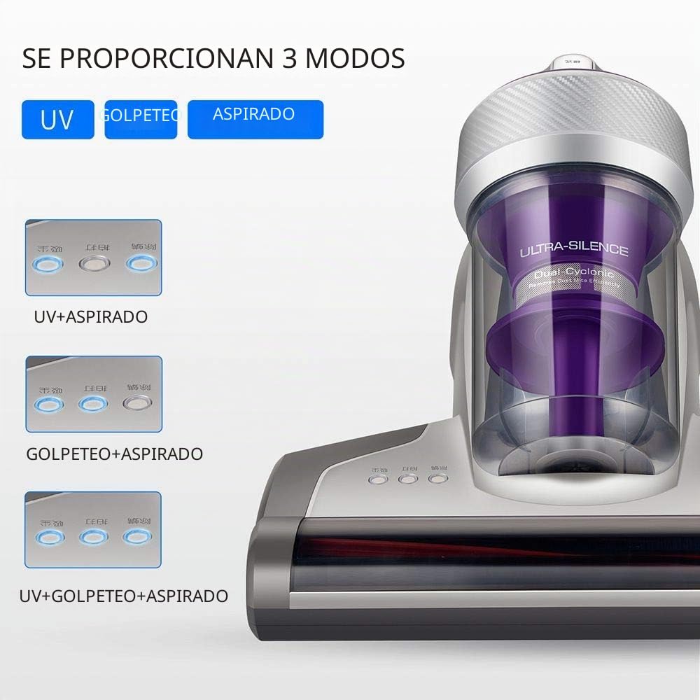 Jimmy JV35 Aspirador Antiácaros con Luz UVC, 14 kPa de Succión Potente para Colchones, 700 W, Calentamiento Rápido en 5 Segundos, Filtro Incluido