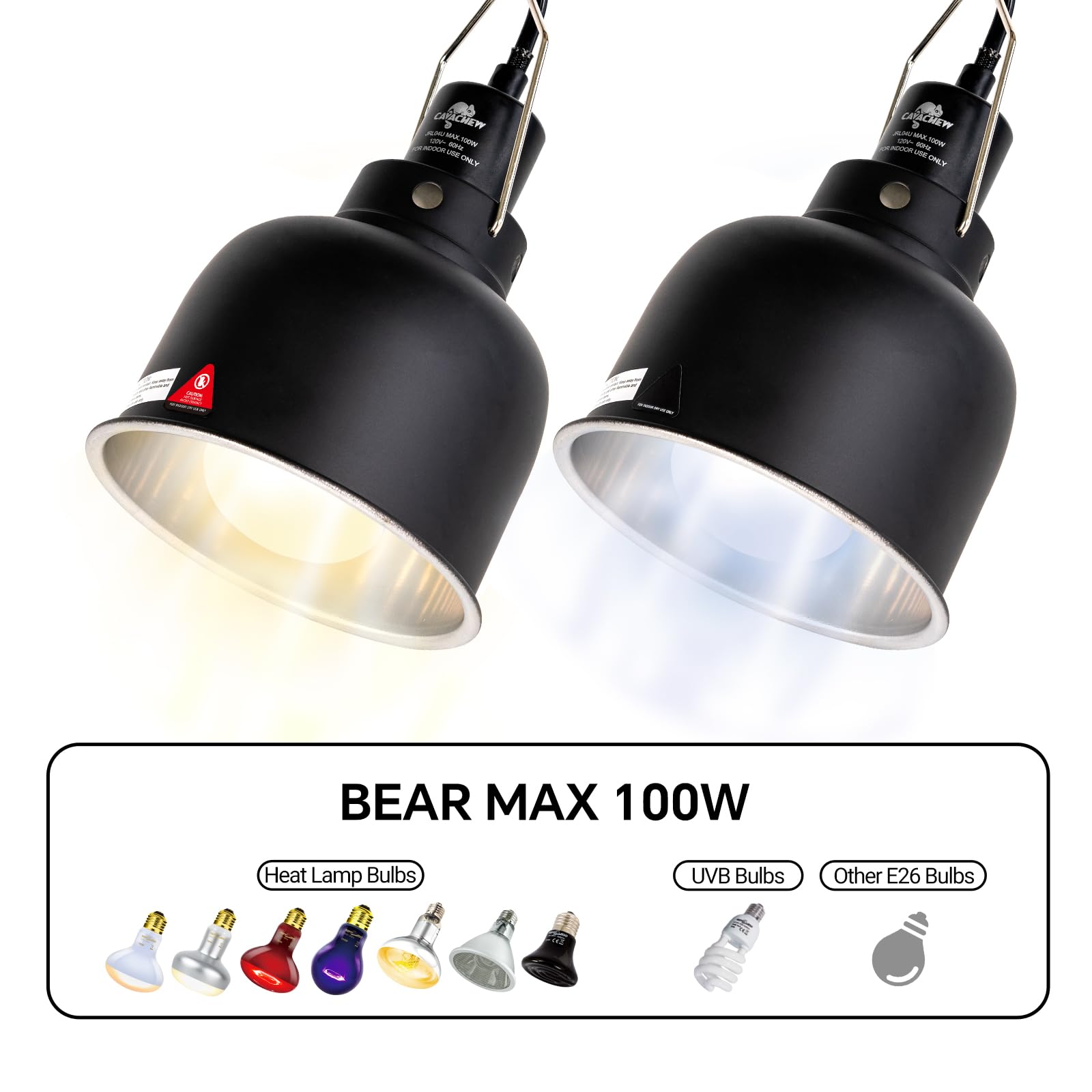 Reptile Dimming Thermostat with 2 pack Dome Lamp Fixture - image 6