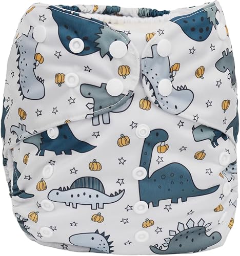 Miniatura 11 de Pañal de tela de 2 a 7 años de edad, bolsillo reutilizable, lavable, para bebés y niños pequeños (lluvia arcoíris) Rainbow Rain,Conejitos de