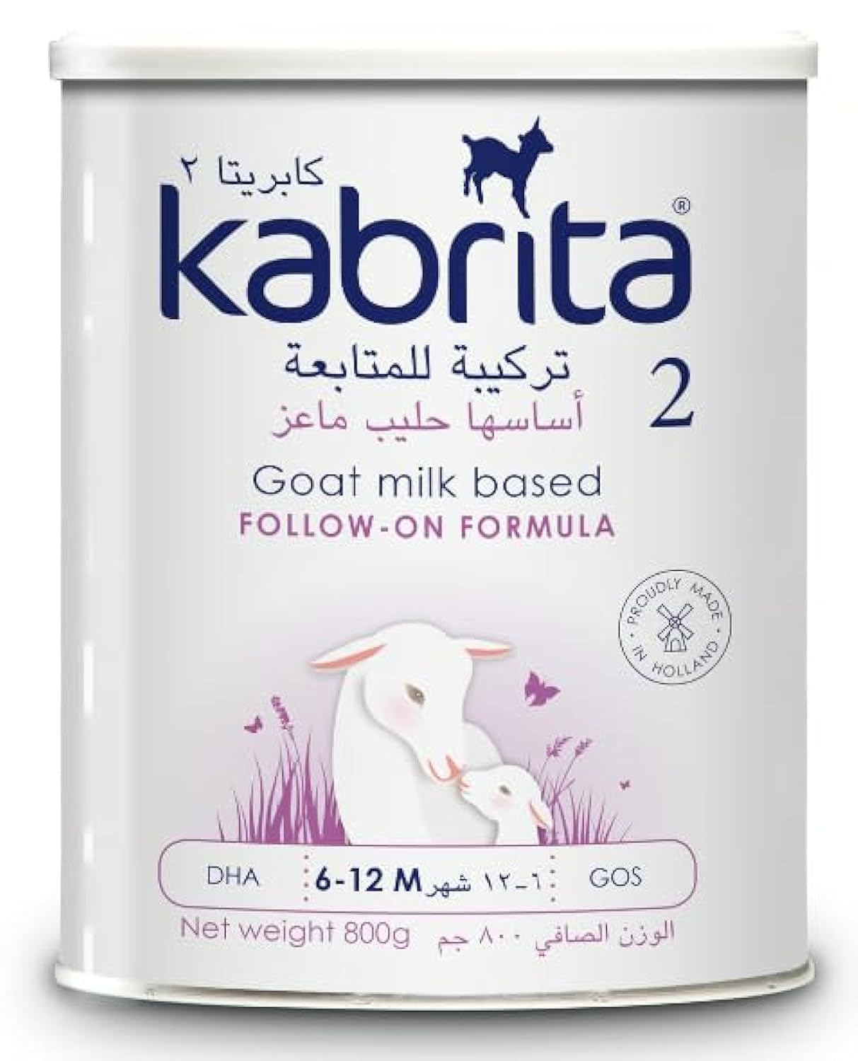 KABRITA Goat Milk Based Follow-on Formula (KABRITA 2 800G, PACK OF 1)