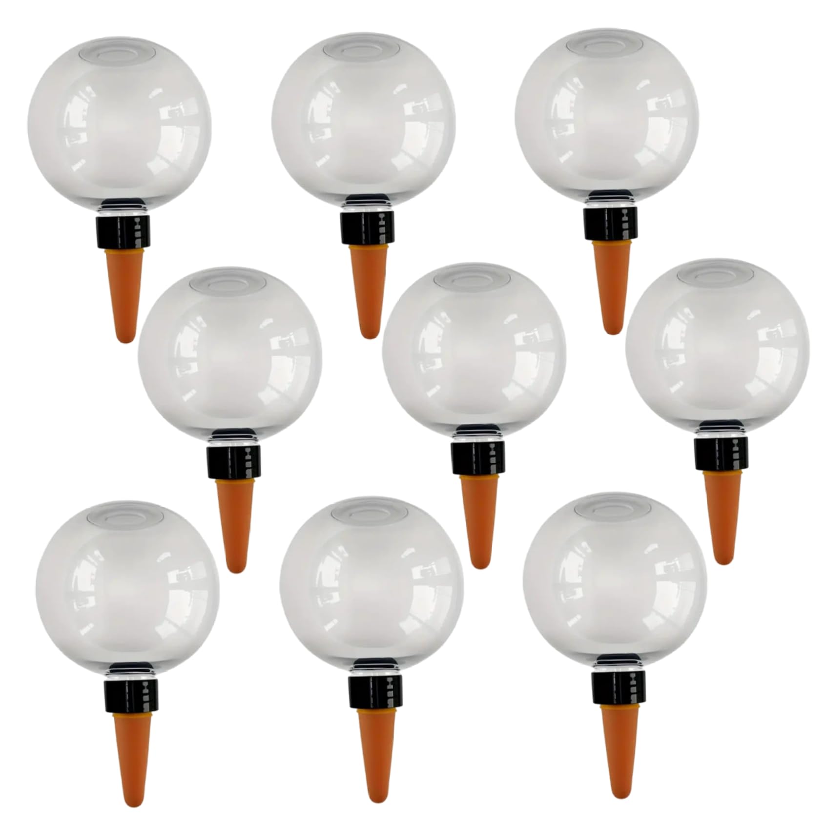 Lot de 9 globes d'arrosage automatique en plastique de 500 ml avec système d'arrosage à libération lente pour plantes