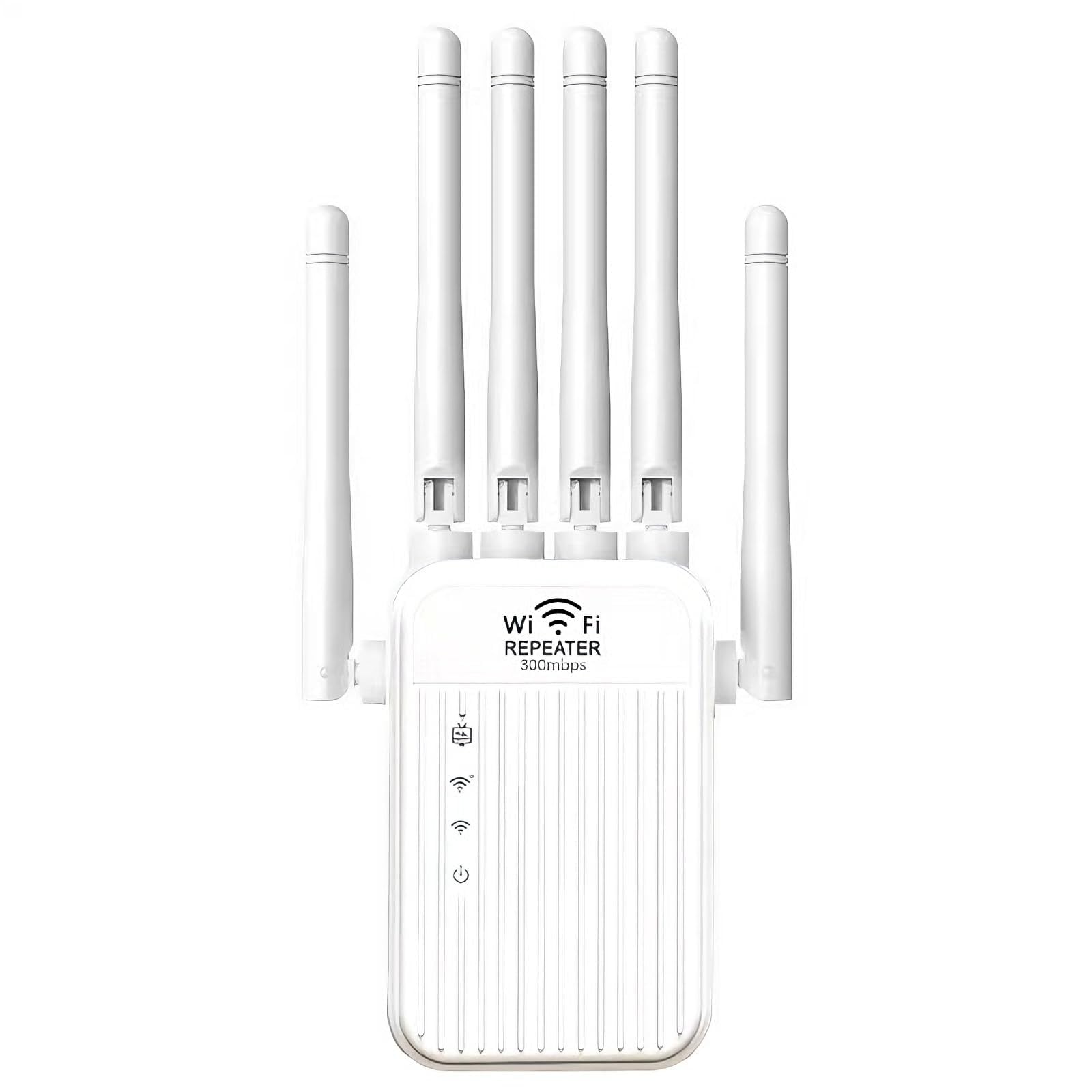 Amplificateur de Signal WiFi Bi-Bande,Repeteur WiFi Puissant sans Fil 5G /2.4G,2 Ports LAN,6 Antennes,Répéteur à Distance Puissant pour la Maison et Le Bureau Couverture jusqu'à 9800m³