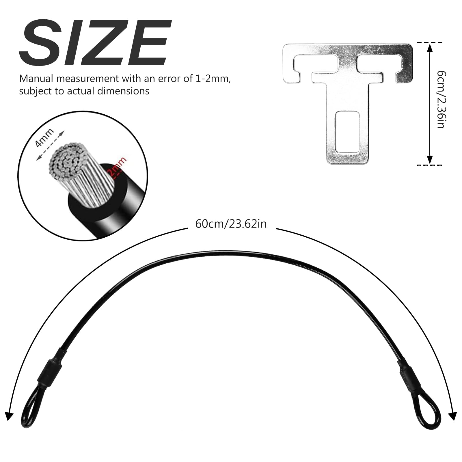 2 Pièces Protection Antivol Camping - Chaîne De Sécurité Anti-Effraction Pour Portes De Caravanes, Camping-Cars, Camionnettes Et Véhicules Utilitaires