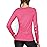 isnowood Swim Shirts for Women, UPF 50+ UV Sun Protection Long Sleeve Shirt, Lightweight Quick Dry Workout Hiking Running Rash Guard Top Bright Pink