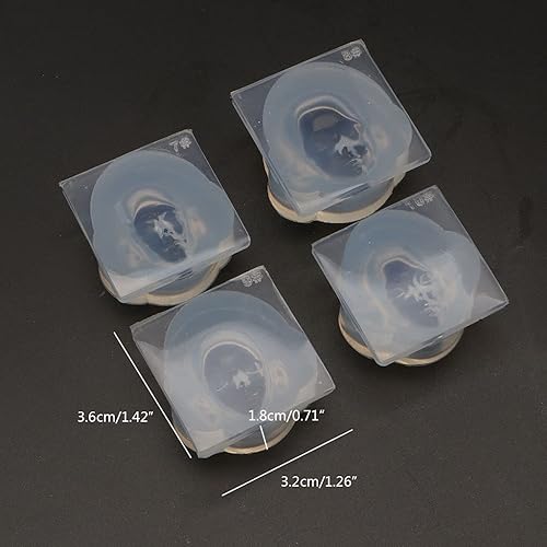 Miniatura 2 de Molde de cara humana 3D para muñeca, cera aromática, yeso, vela, fabricación de jabón, molde de silicona, molde de resina epoxi de cristal UV, molde