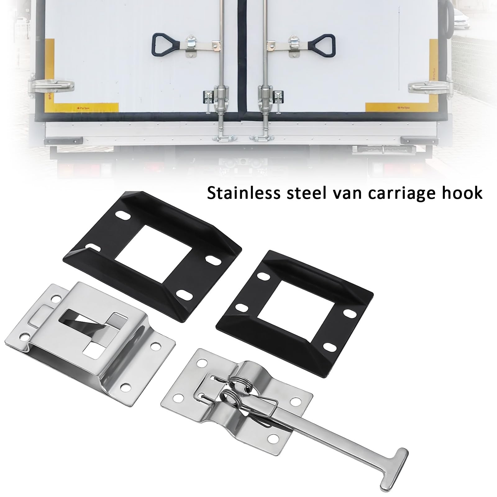 The Lord of the Tools 1 Pair T Style Entrance Door Latch 304 Stainless Steel Entry Door Latch Door Holder with Retaining Part for RV Trailer Camper - Image 2