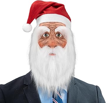 サンタクロースフェイス Amazon.co.jp: [wiroouia] サンタの顔のフェイスピース,サンタの顔の