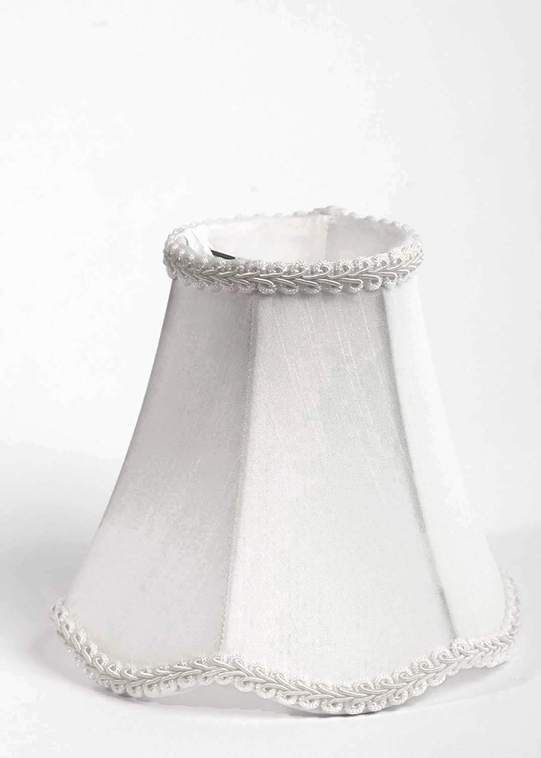 Urbanest Scallop Chandelier Mini Shade 6-inch, Clip On, Off White