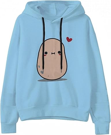 Amazon.com: Sudaderas con capucha para mujer, diseño de dibujos animados,  de manga larga, sueltas, sudaderas : Ropa, Zapatos y Joyería