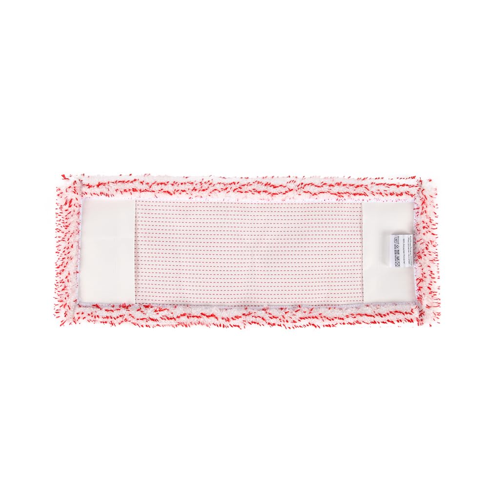 10 Stück Hygoclean Wischmopp | Polyester/Mikrofaser, Packung, rot, L: 40cm, B: 16cm, H: 1cm, Wischmopp, Bodenreinigung, Moppbezug