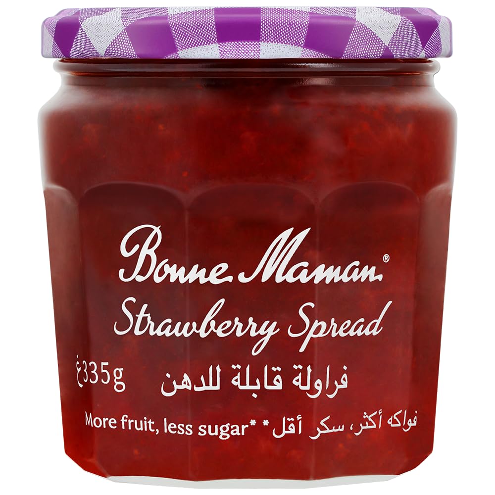 Bonne Maman Intense Strawberry Spread, Made with the Finest Natural Strawberry - 335 g