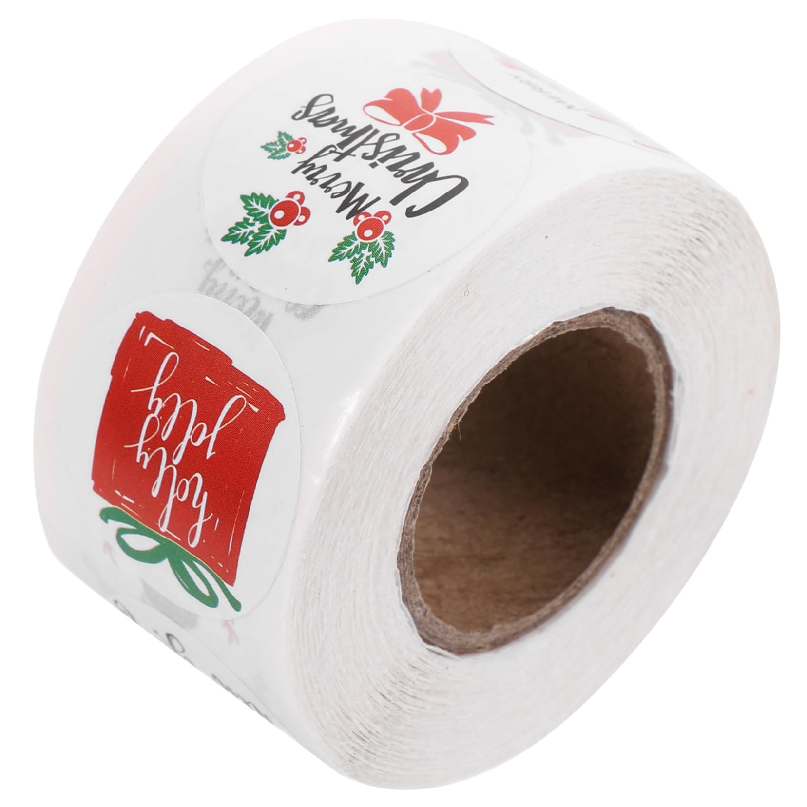 STOBOK 5rotoli Adesivi Natalizi Merry Christmas Stickers Per Regali Decorazioni Biglietti Di Ringraziamento e Matrimoni Da Design e Autoadesivo