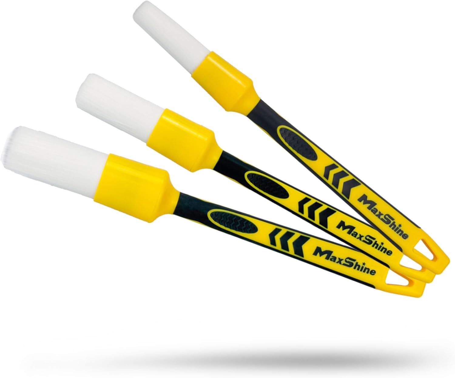 Maxshine Universal White Classic Detailing Brush Combo – Soft, Durable Synthetic Bristles – High-Density Brush for Interior & Exterior Cleaning – Premium Car Detailing Tool