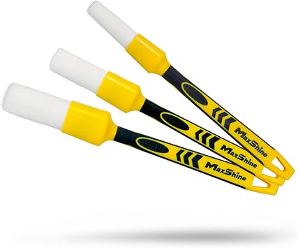 Maxshine Small #10 Universal White Classic Detailing Brush Soft, Durable Synthetic Bristles High-Density Brush for Interior & Exterior Cleaning Premium Car Detailing Tool