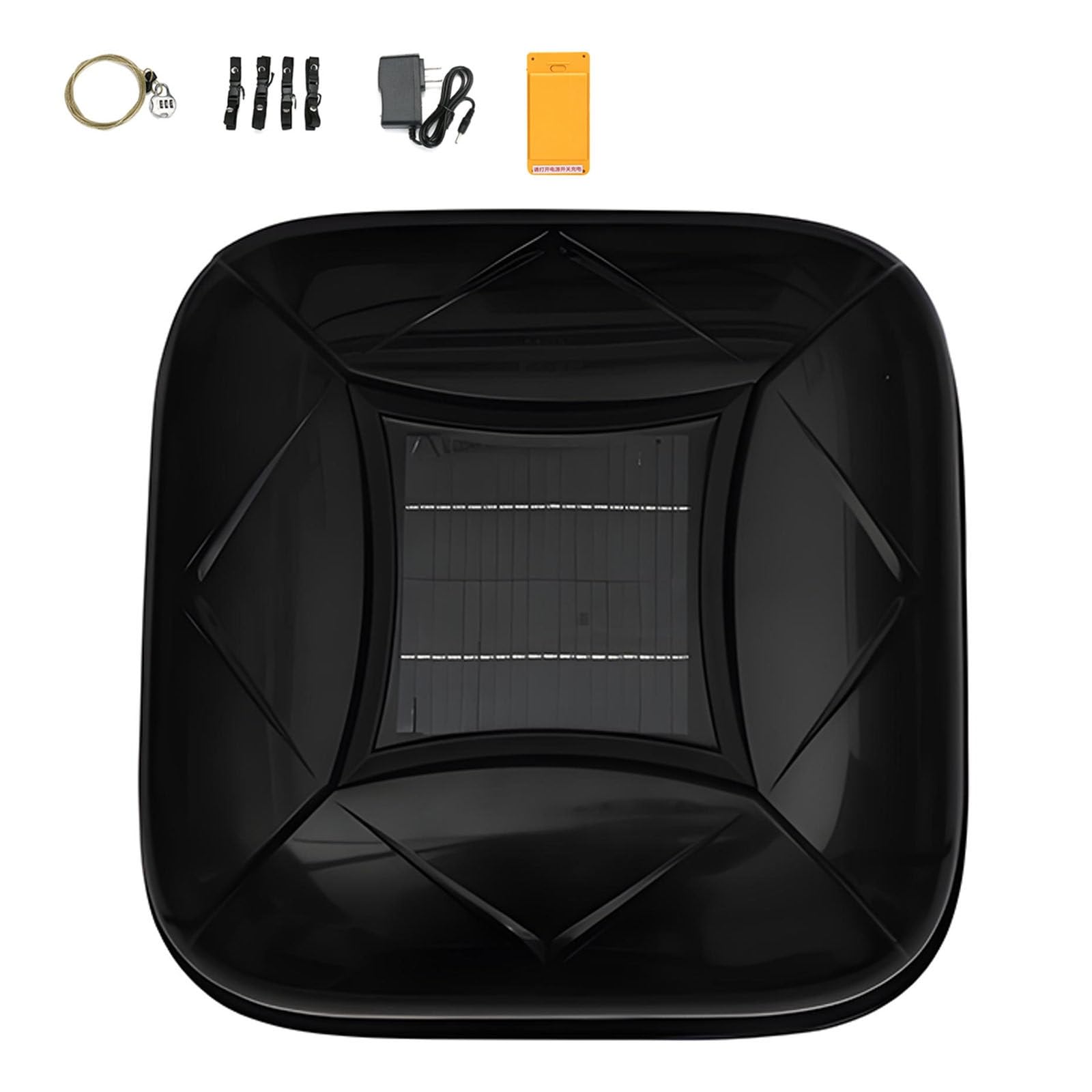 Ymnogjie Smart Car Cover with Solar Charging,Remote Control Automatic Full Exterior Covers,Waterproof and Sunproof Quick and Convenient to Protect Your Car,Fit for Sedan,Mpv,Suv Black-YXL