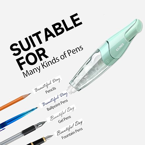 Miniatura 3 de Cinta correctiva blanca retráctil recargable, juego de extracción suave en forma de bolígrafo, suministros de oficina lindos estéticos japoneses, 4