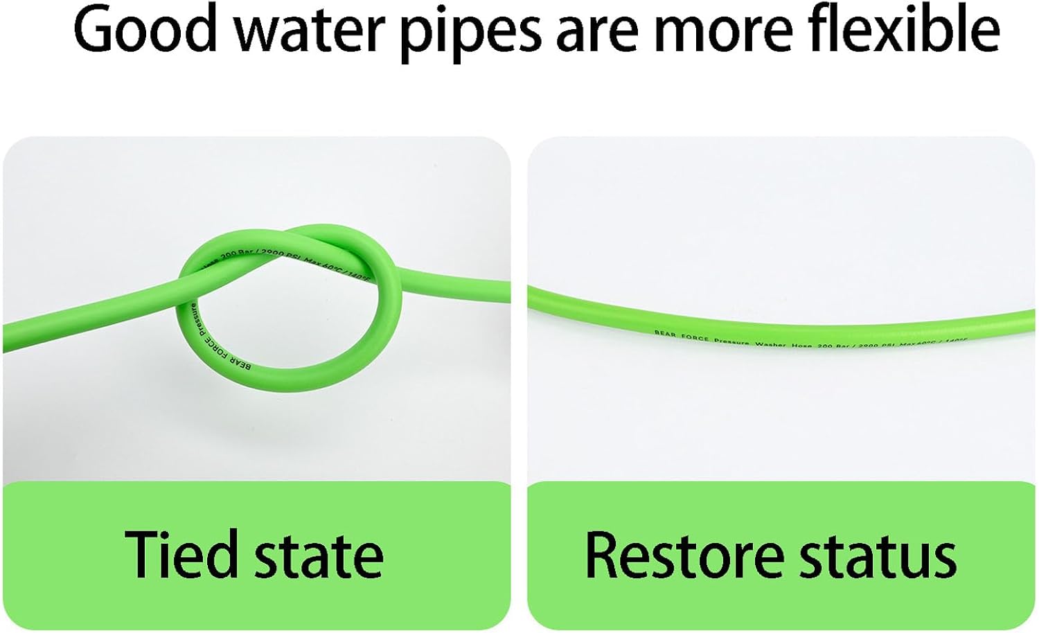 PVC Garden Hose M22 Fitting Compatible Pressure Washer for Home and Industrial Use High Machines PVC Wash Pipe High Machines