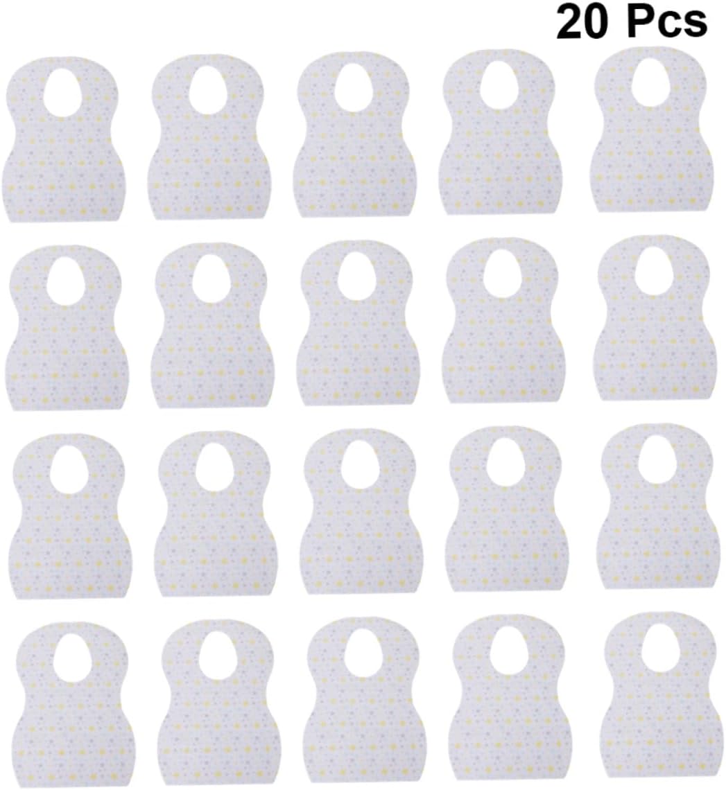 20pcs Disposable Bibs Apron Newborn Waterproof Portable Eating Saliva Towels for Feeding Mealtime Style