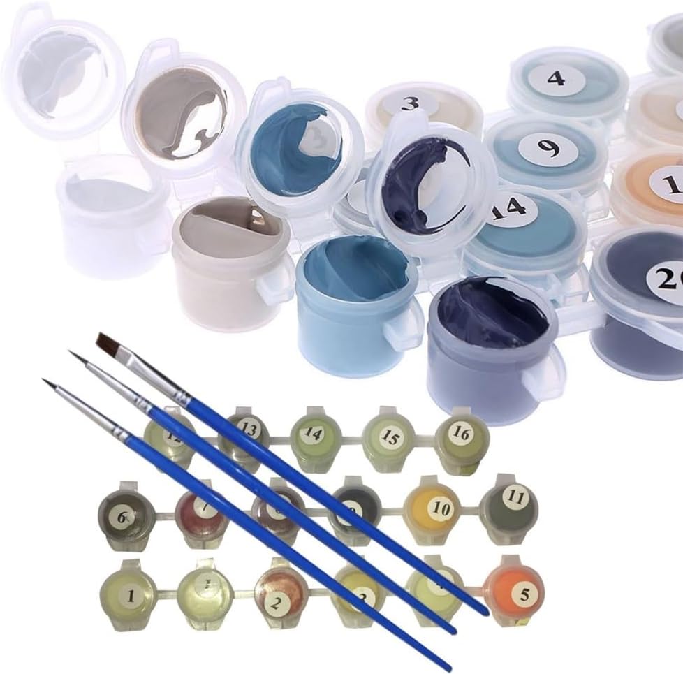 ABEUTY DIY Paint by Numbers for Adults Beginner - Elephant with Glasses Animal 16x20 inches Number Painting Anti Stress Toys (No Frame)