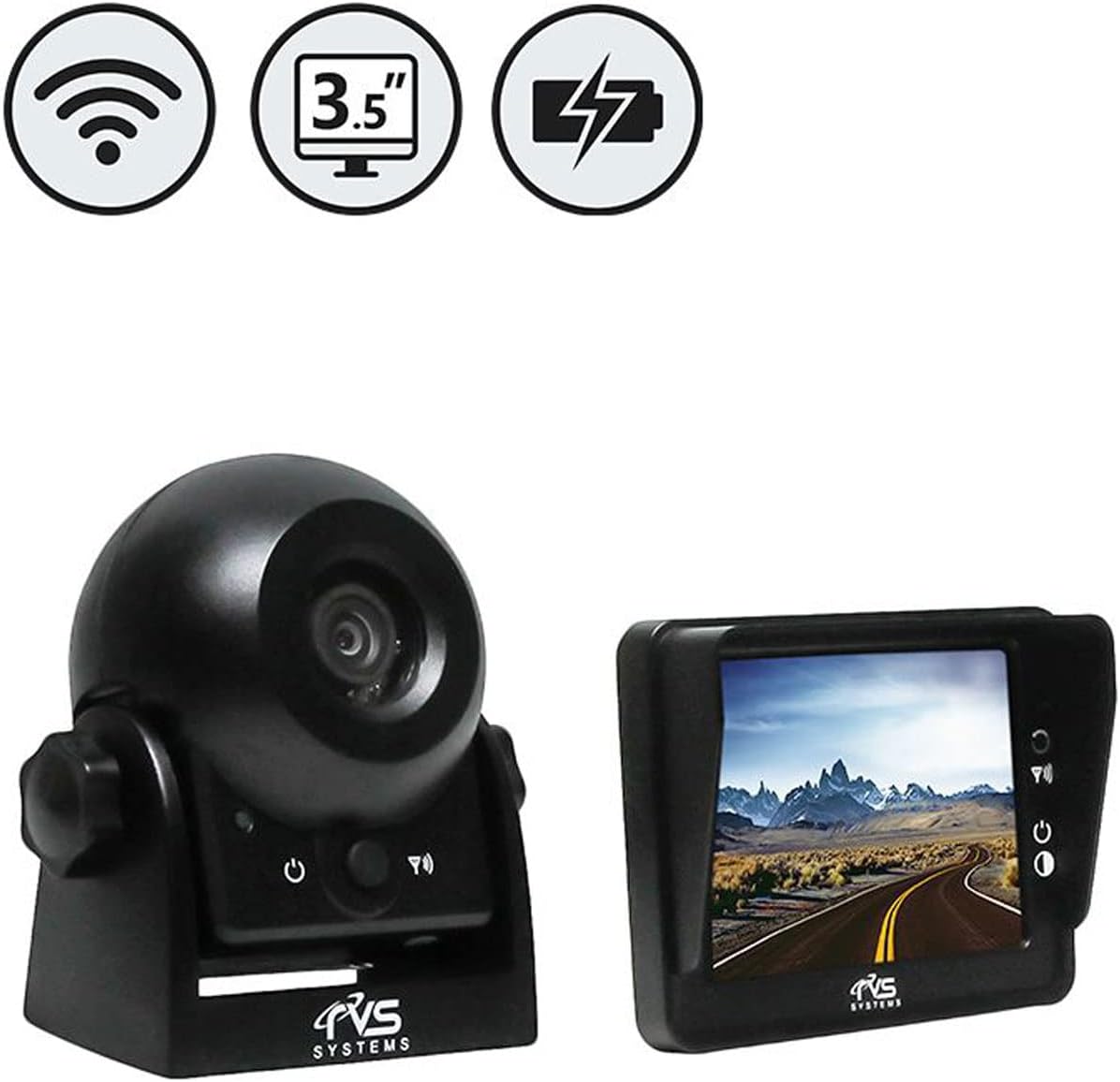 Wireless Hitch Camera with Rechargeable Battery by Rear View Safety