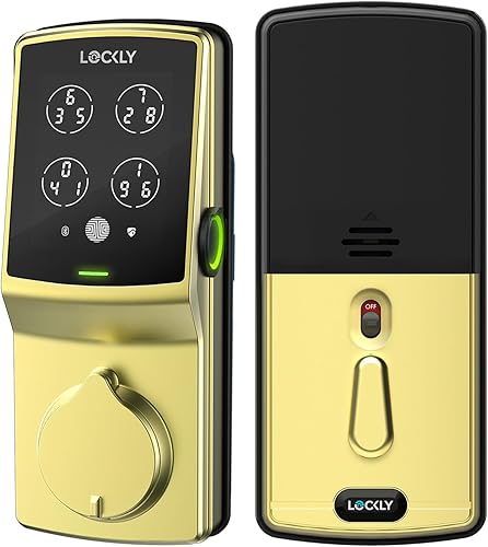 Miniatura 9 de Lockly Secure Pro - Cerradura inteligente Wi-Fi para puerta, entrada sin llave con teclado digital PIN Genie, sensor biométrico de huellas
