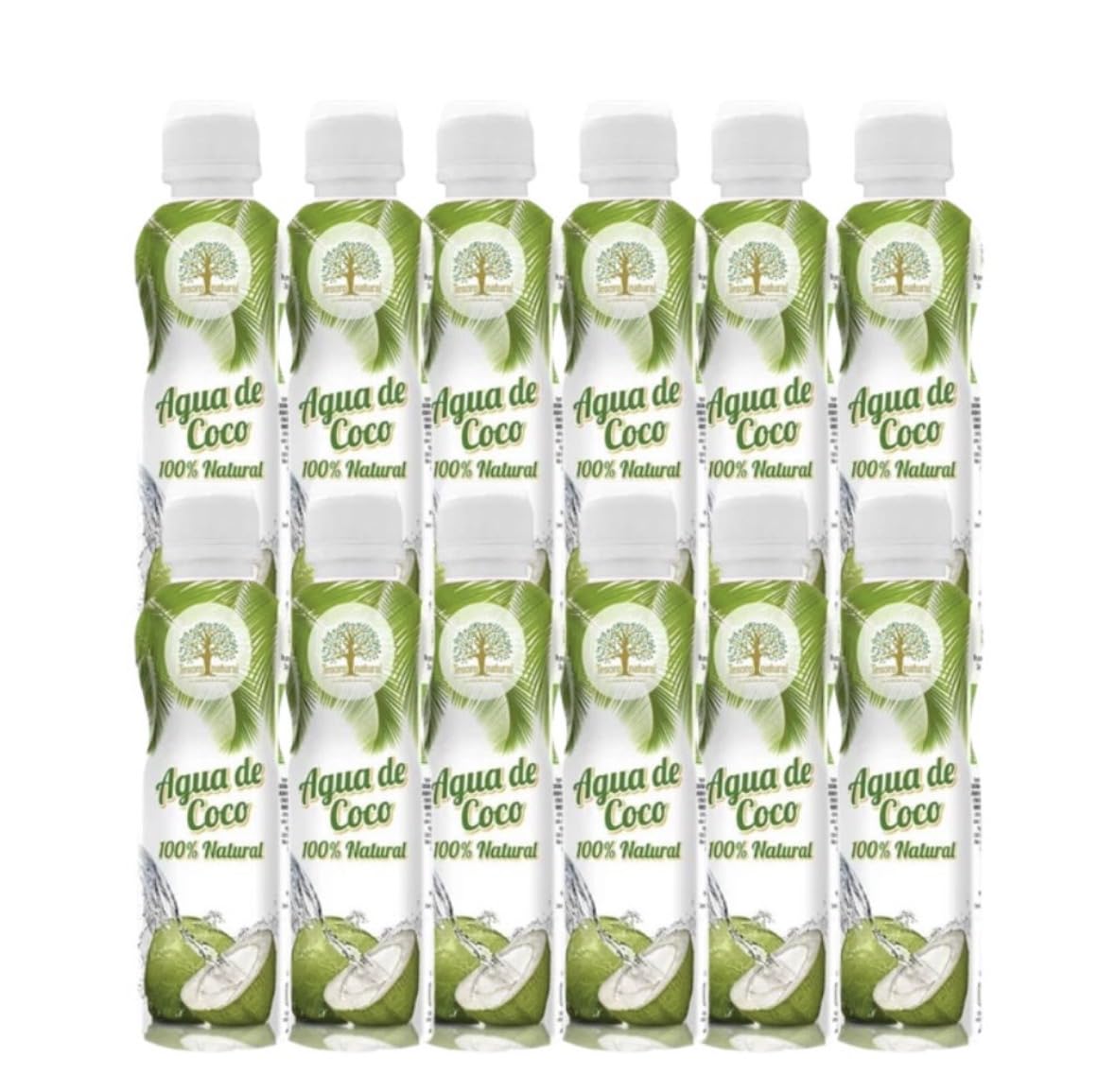 Agua de coco 100% natural en PET 500 x 12 unidades - Tesoro Natural
