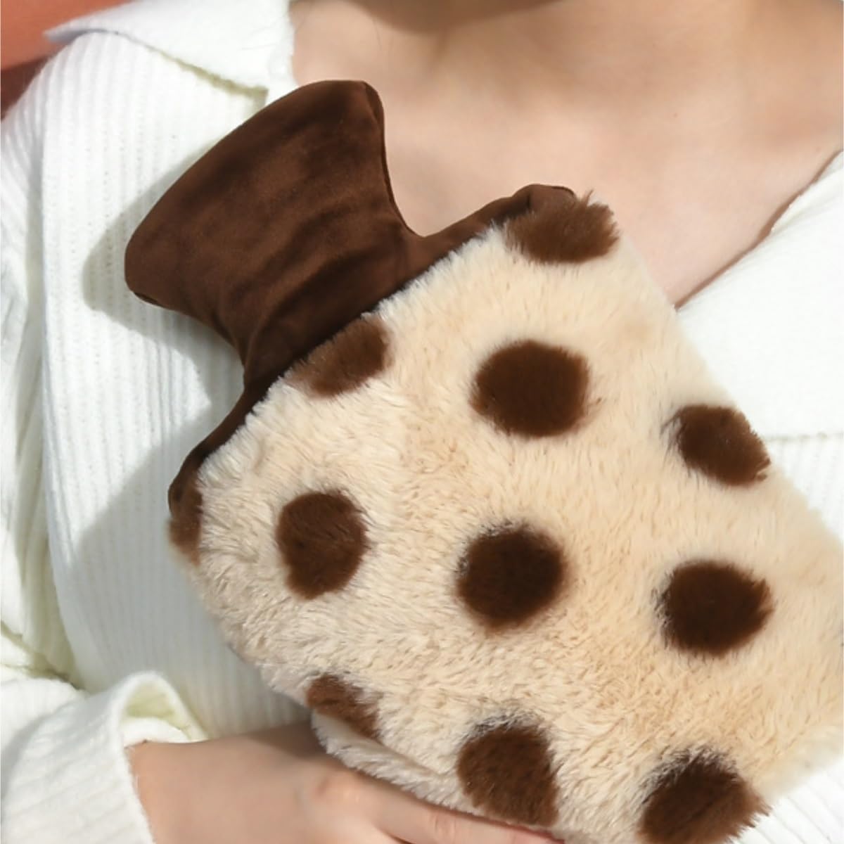 Hot Water Bottle Mano Caldo Borsa For Acqua Calda Con Riempimento D'acqua Fodera In Gomma Addensata Borsa For Acqua Calda Con Riempimento D'acqua In Peluche For Uso Domestico Borse Acqua Calda(Pink,26