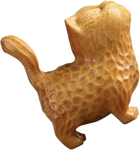 Yardwe Adornos de gato, decoración de escritorio, figuras de animales en miniatura, decoración del hogar, decoración retro de escritorio, figura de