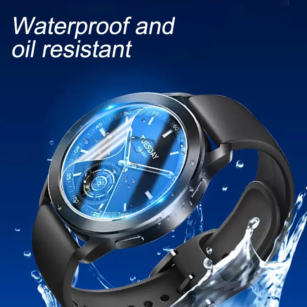 5pcs Film D'Hydrogel Protecteur D'écran Pour Garmin Fenix 6X / Fenix 6X Pro Smartwatch Protection D'écran Transparente Flexible HD TPU [sensibilité Du Toucher] [ Pas De Bulles