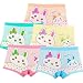 Girls' Panties Rabbit Underwear Bunny Boyshort Hipster Kids Briefs 5 Pack Set XL 5-7 Years