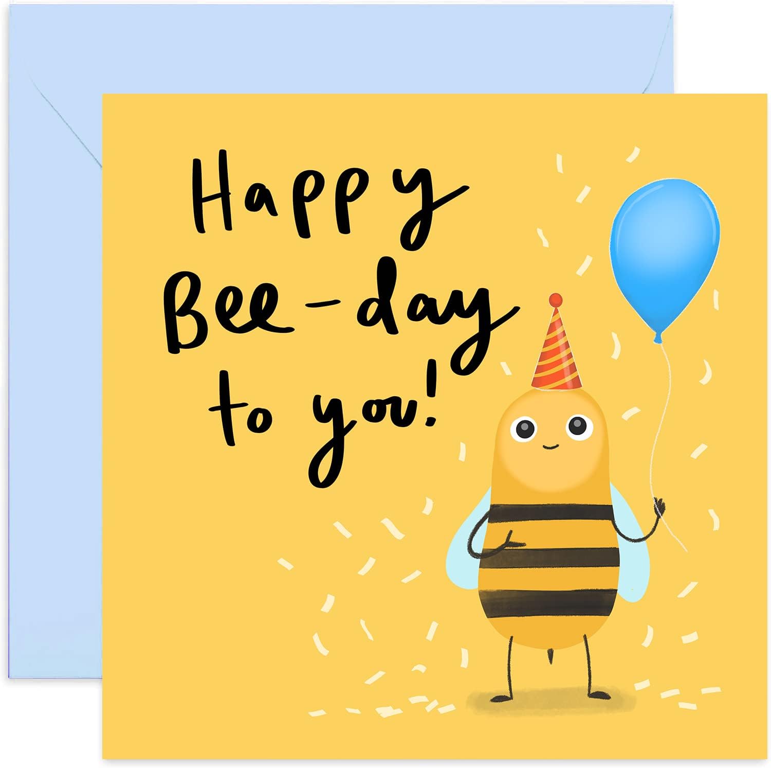Old English Co. Bumble Bee Birthday Card - Painted Botanical Wildlife - Birthday Card For Her - Birthday Card For Her | Blank Inside With Envelope - View #6