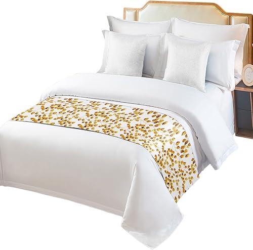 Miniatura 7 de Camino de cama de copo de nieve rosa rubor para cama de tamaño King, protector de colcha, bufanda de cama para pies y bufandas para dormitorio, sala