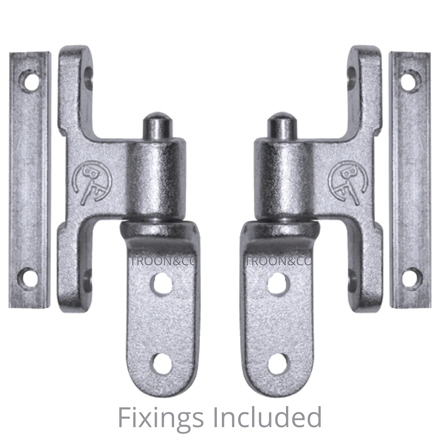 Buy 2 x Tailgate Hinge Set with Fixings for Trailers, Dropside Trucks