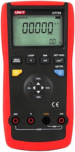 UNI-T UT705 Loop Calibrator | 4-20mA Signal Generator with 24V Loop Power function, Ramp Function and Step function