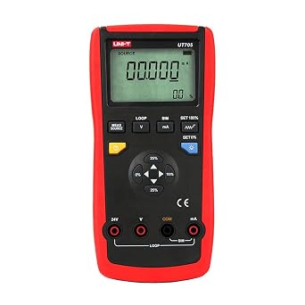UNI-T UT705 Single Function Loop Calibrator LCD Backlight, auto Power Off 1m Drop Proof Measures: DC Voltage, DC Current, 4-20mA Loop Current