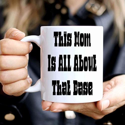 Miniatura 4 de Baseball Gift for Mom - Show Mom This Base Of Love - Framed Bat and Ball 11 Oz White Ceramic Coffee Mug