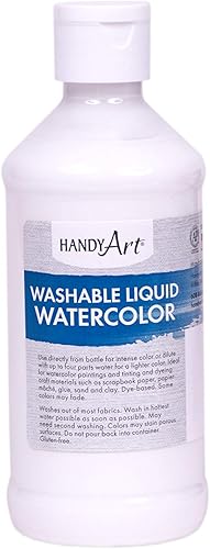 Vista 13 de Handy Art Acuarela líquida lavable de 8 onzas, rojo fluorescente