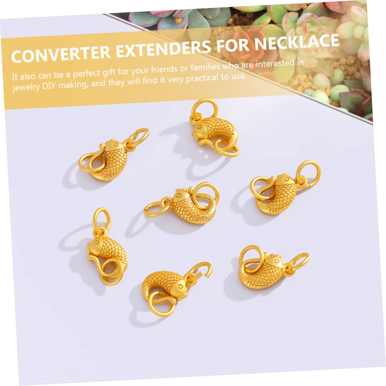 jojofuny Conectores De Collar De Forma De Cierres Para Joyería Diy Ganchos Para Pulseras Y Collares Duraderos Y Ligeros 10 Piezas X 4