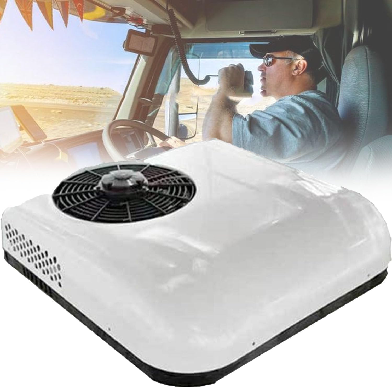 Aire Acondicionado de Techo para vehículos recreativos - Unidad de CC para minivans, autocaravanas, autobuses y Camiones. Solución de refrigeración eficiente para vehículos.