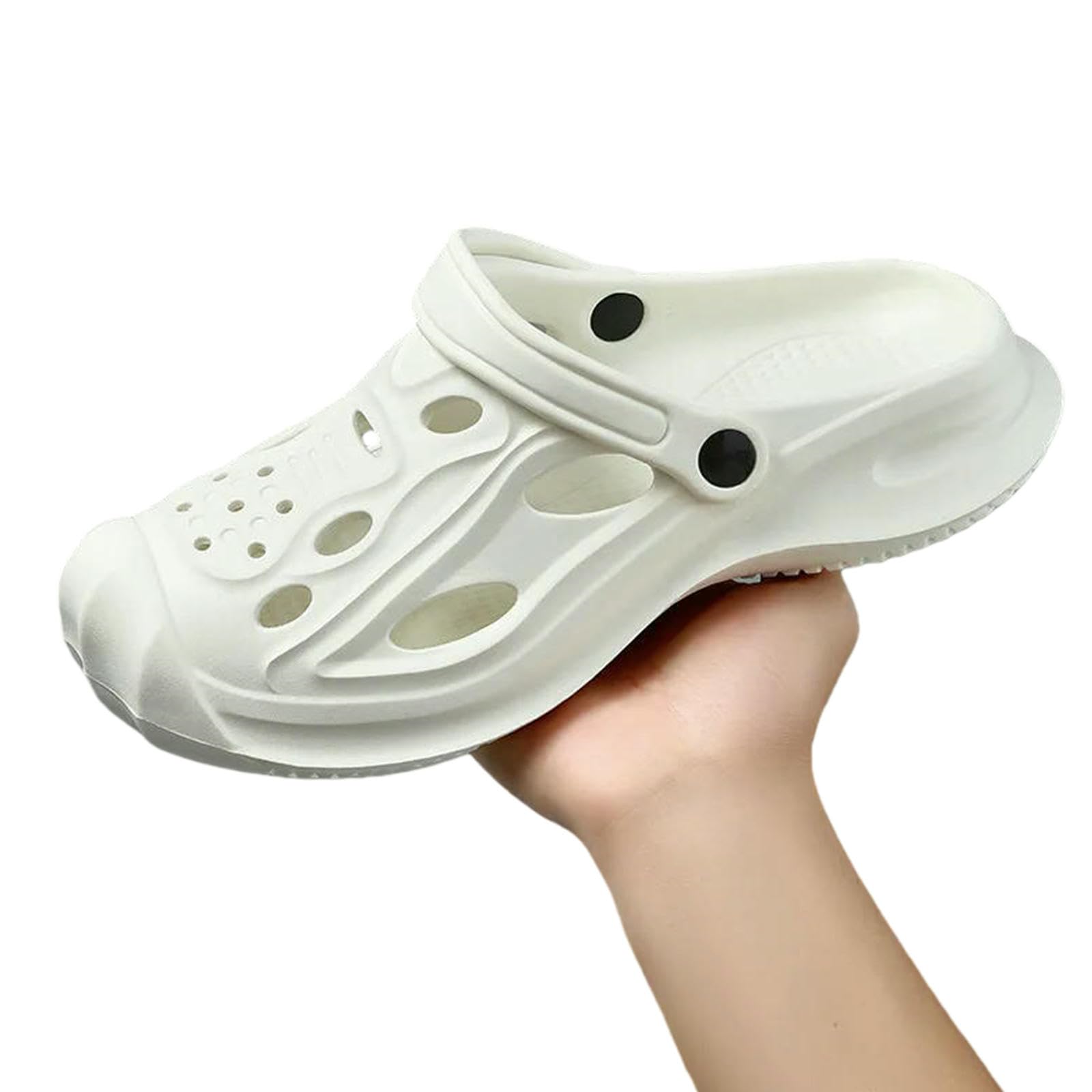 Chausson sandales imperméables hommes chaussures jardin EVA blanc