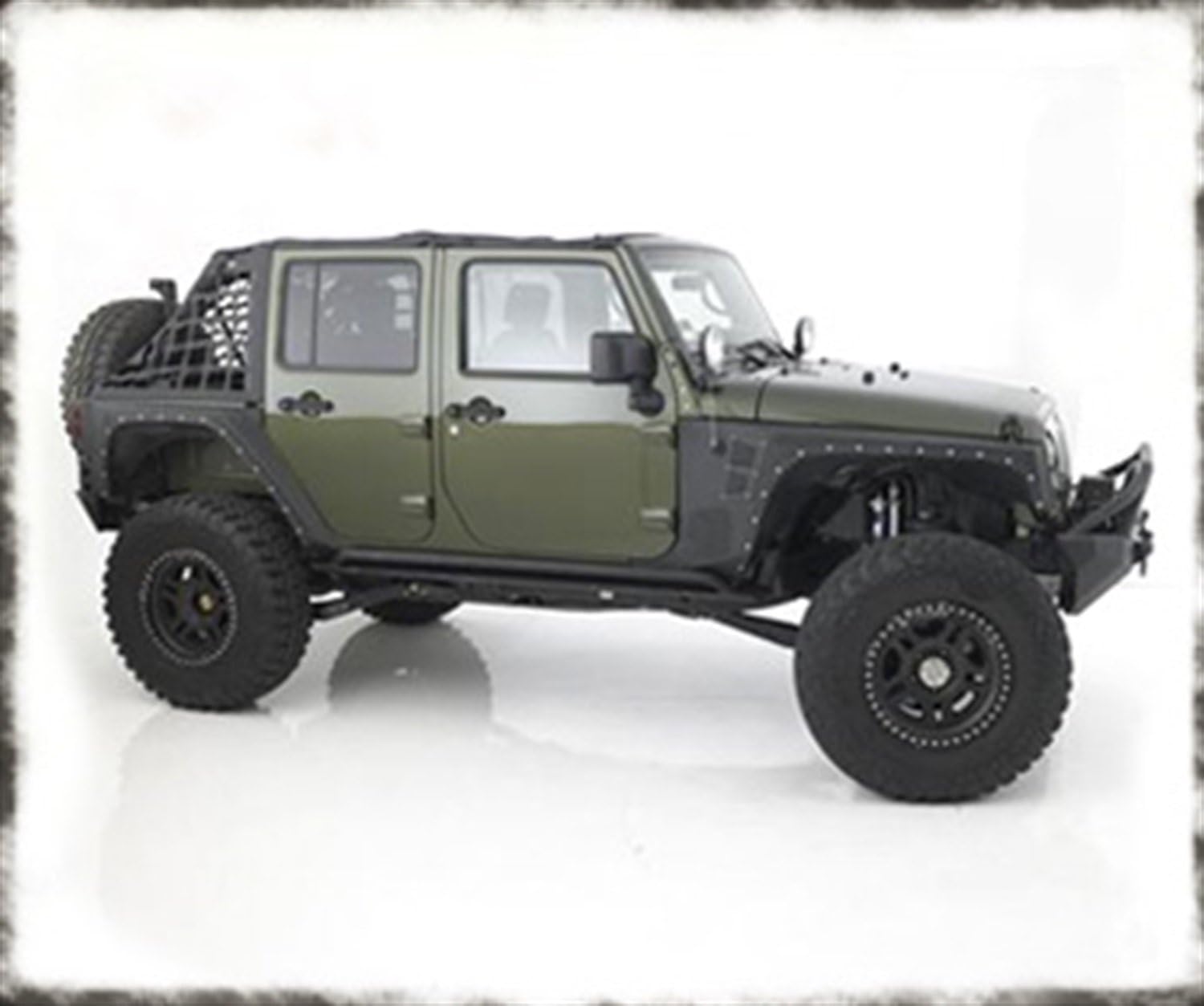 76880 XRC Armor Front Fenders, 07-15 JK Wrangler Textured Black