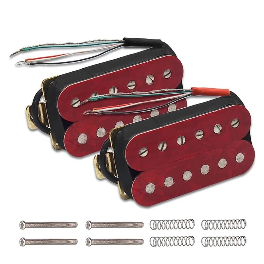 Amazon.co.jp: 6弦エレキギターハムバッカーレッドピックアップ