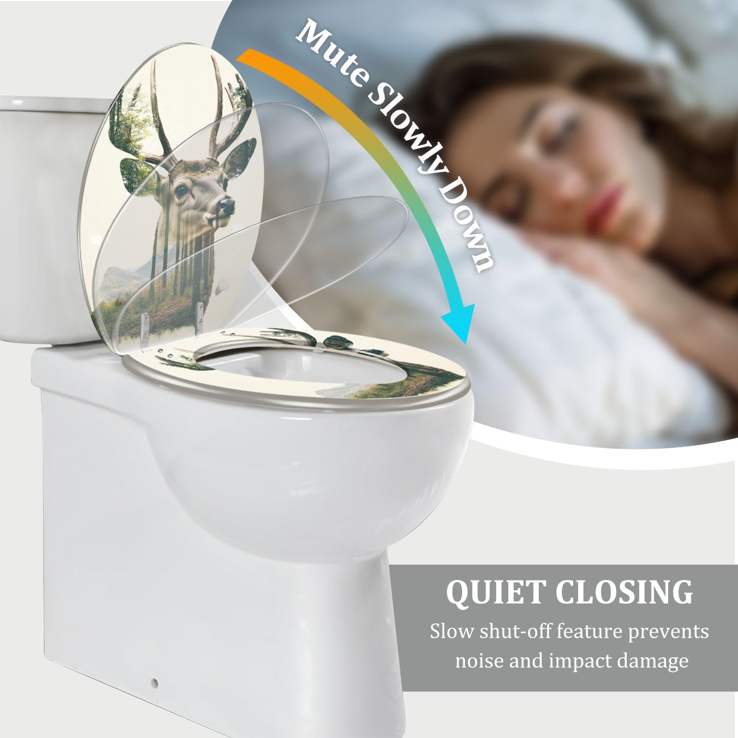 Langer WC-Sitz für Badezimmer